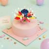 Rotating Flower Birthday Cake Candle with Music & Colorful Petals, Fun Cake Decor for Party Celebration, Gift for Kids Family