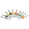 10 coated drill bits for PCB milling cutters designed for smooth carving and precise circuit board hole making