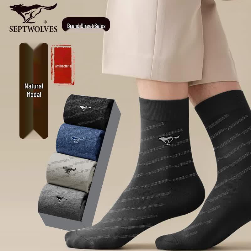 Sevenwolves Men s Premium Modal Blend Mid-Calf Socks One Size