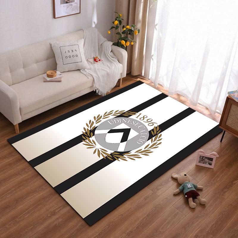 Udinese Calcio Striped Carpet suitable as a non-slip mat for the living room or bedroom sofa