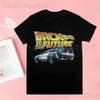Back To The Future Delorean T-shirts Men Summer Graphic Tees Funny Shirts For Man Tshirts Crew Neck Harajuku Tops