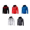 Men's Winter Sports Casual Fitness Suit With Dots Hoodie Sweatshirt And Pants