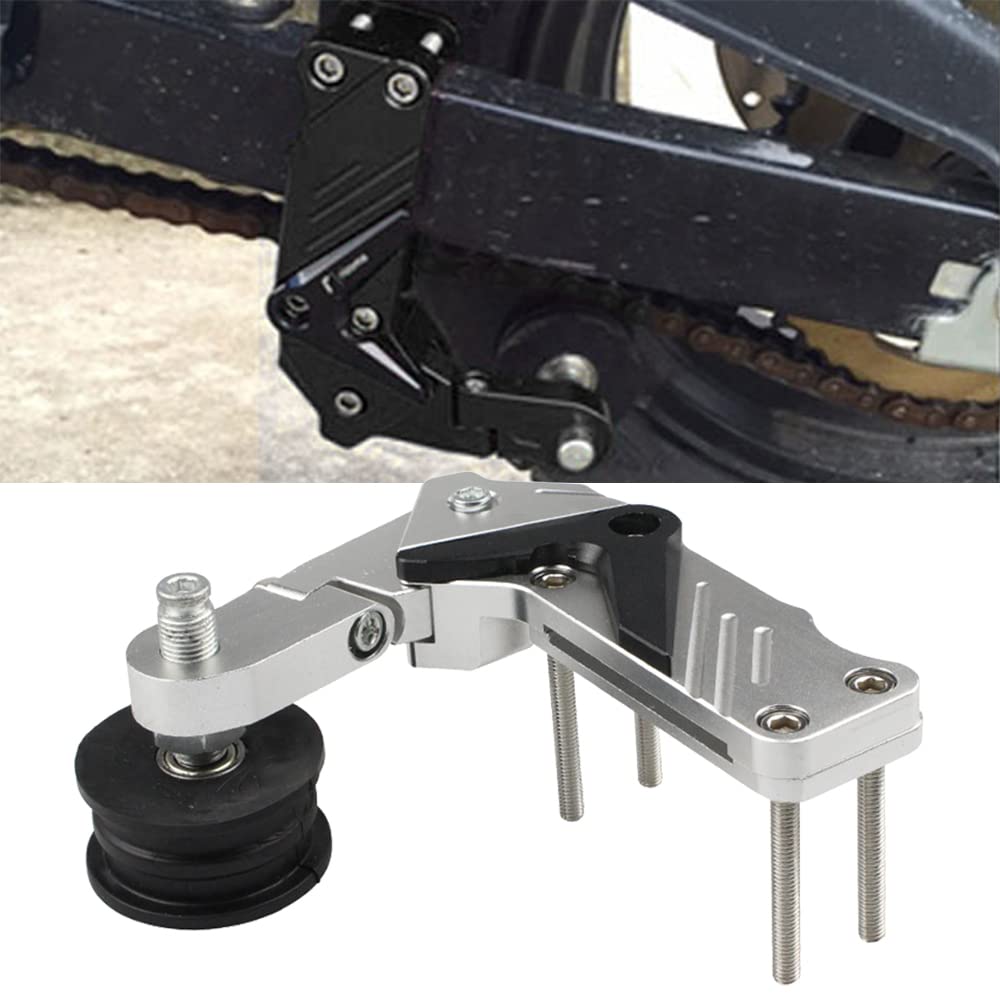 

Motorcycle Motorcycle Drive Chain Auto Tensioner Aluminum Alloy Adjuster Auto Adjust Universal (Silver)