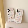 Cute Rabbit Dog Puppy Cat Bunny Cartoon Imd Couple Phone Case For Iphone 14 13 Pro Max 11 12 Promax Back Cover Rainbow Happy