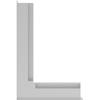 Vent Cover LUFT Corner Left 60x40x6 White