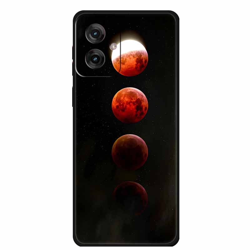 Etui do Motorola Moto G55 5G Luksusowe Miękkie Silikonowe TPU Tylna Osłona Etui na Telefon dla MotoG55 Ochronne Odporne na Wstrząsy Kolorowe Fundas