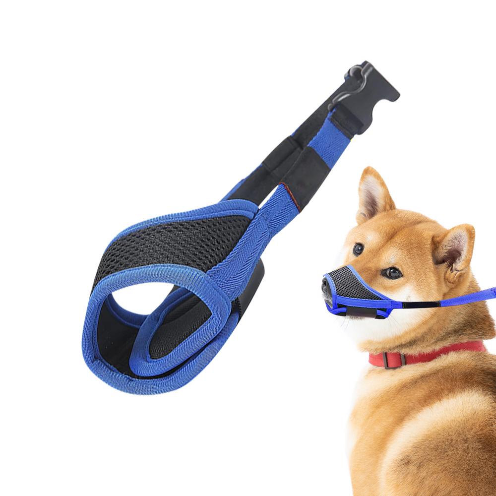 

Намордник для собаки Мягкий нейлоновый намордник для маленьких Мягкий сетчатый нейлоновый намордник Регулируемая маска для пасти щенка Руководство для тренировок Помогает укрепить связь L розовый