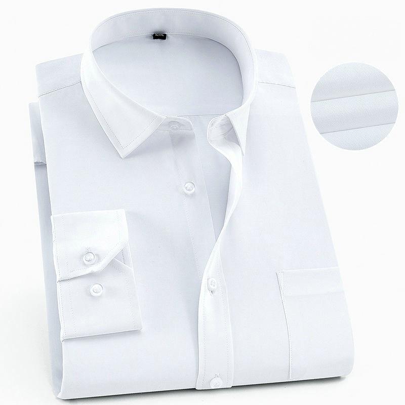 Übergroß 9XL 8XL 48 47 Herren Langarmhemd Freizeit Business Klassisch Kariert Gestreift Schlanke Passform Knopf Mann Gesellschaftskleidung Hemden