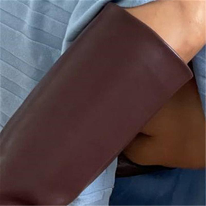 

Meotina/женские сапоги до колена из натуральной кожи, высокие сапоги на массивном высоком каблуке с квадратным носком и молнией, женская модная обувь, осень-зима 43 34 вино красного