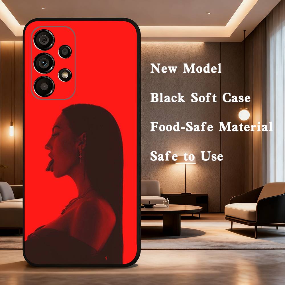 Hot Singer K-Kali Uchis Phone Case For Samsung Galaxy A73,31,32,72,41,53,52,71,22,5G,Note,J7,8,9 Soft Black Cover