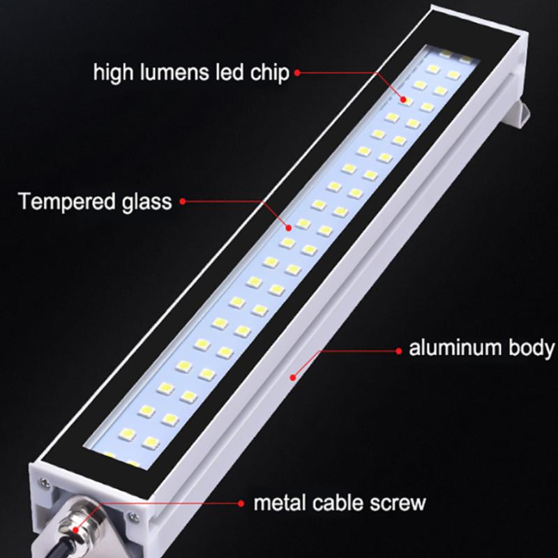 220V 24V Led Machine Tool Work Light Waterproof Oil-proof Explosion-proof Lamp Lathe Lighting Lamp  Aluminum Alloy Led Lamps