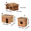 Small Animals Hideouts Cabin Shelter House Scratchproof Hamster Cage Playhouse Squirrels Cage Accessory Furniture