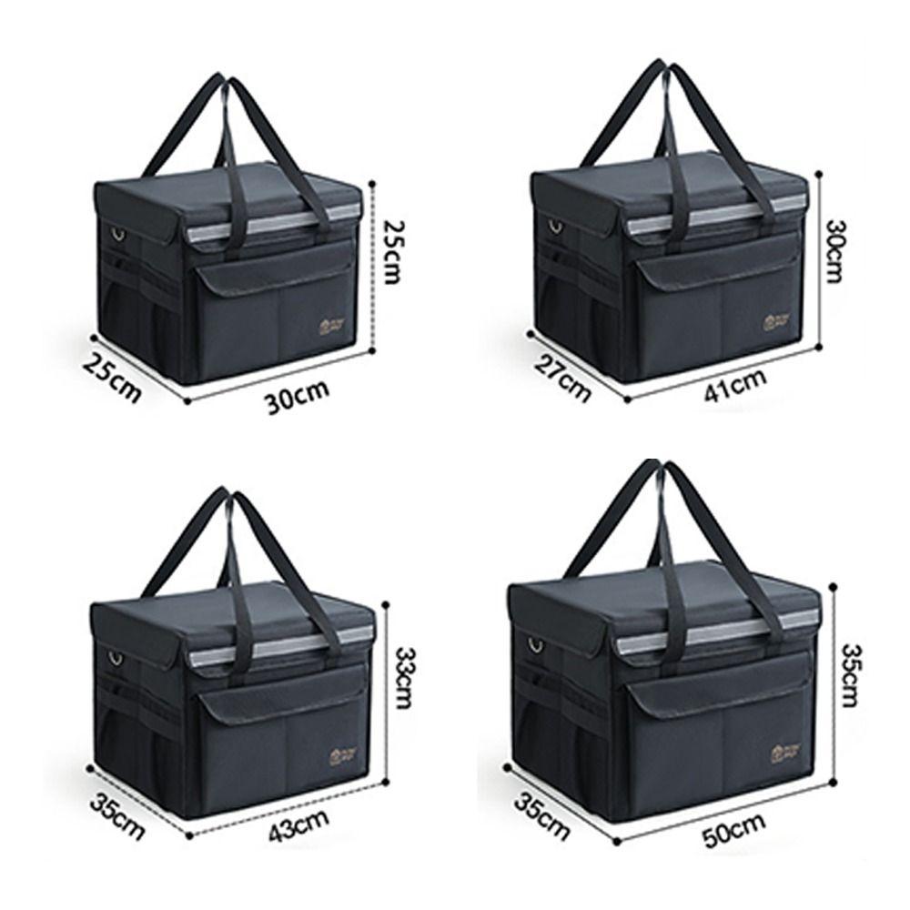 Large Capacity Food Delivery Bag Thicken Cooler Storage Bag Thermal Insulation Bag  Outdoor Camping