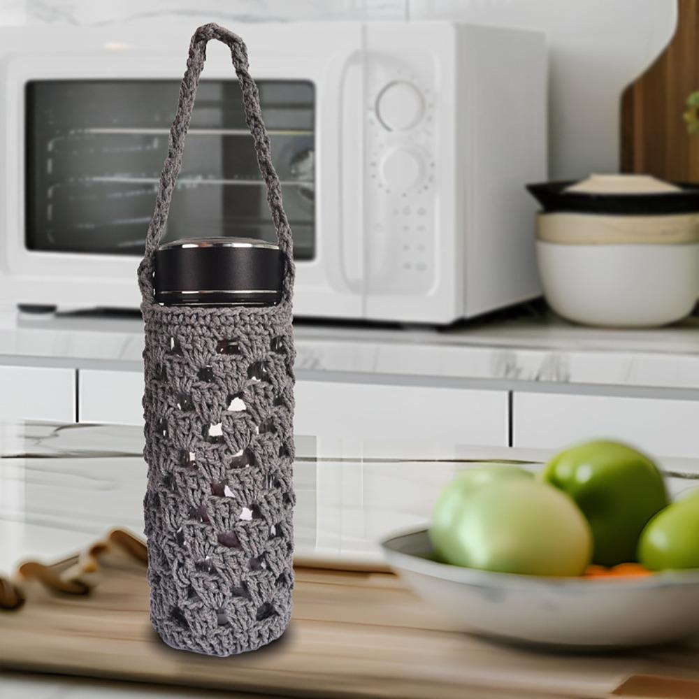 Ručně vyrobený návlek na kelímek na vodu Opakovaně použitelný sáček na kelímek Příslušenství Obal na láhev na vodu