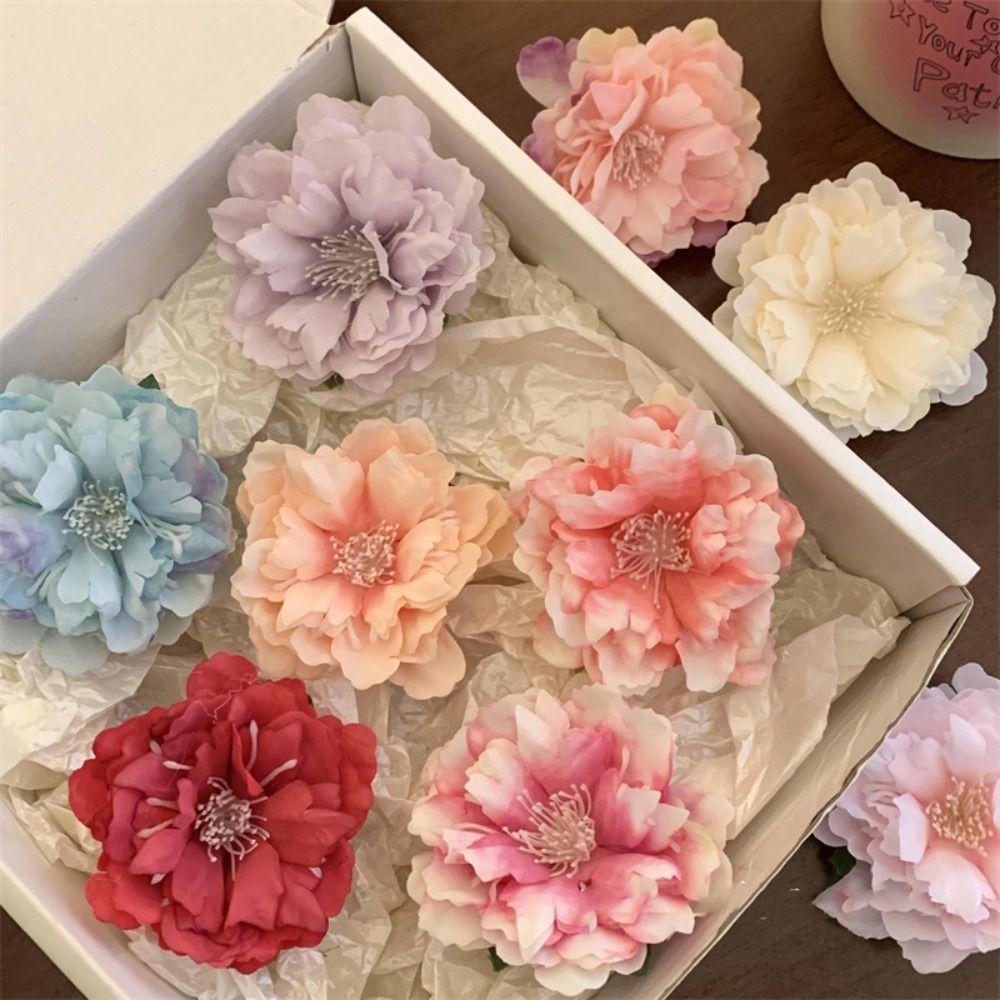 Korean Style Flower Hair Clip Cloth Girl Hair Clip Cute Rose Hairpin  Girl
