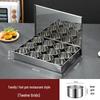 Stainless Steel Multi-Compartment Condiment Box with Lid