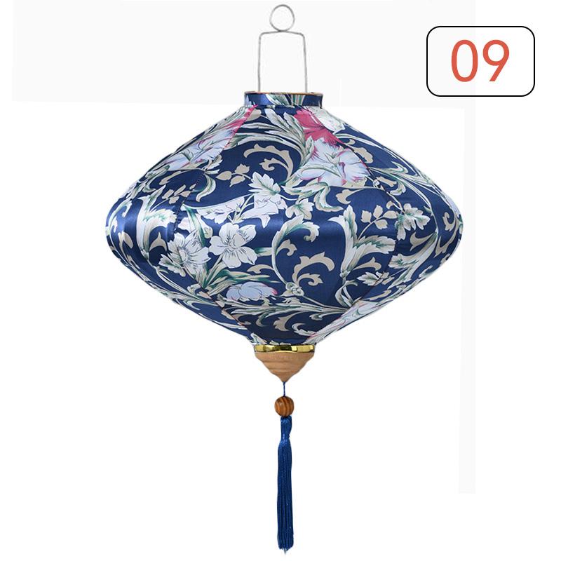 Seidenlaterne im chinesischen Stil 12/14 Zoll Antike Palastlaterne Vietnam Traditionell Mondfest Frühlingsfest Party Hängende Dekoration