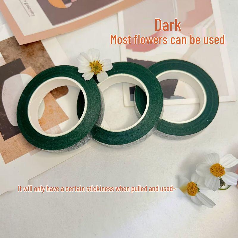 DIY Green Floral Tape for Crepe Paper Flower Crafting & Stem Wrapping