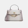 Borsa Kelly Texture Coccodrillo Donna Chic Minimalista Borsa a Spalla Media Dimensioni Tracolla o Manico Superiore