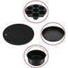 Non-Stick Air Fryer Accessories Set Air Fryer Parts Single Layer Steaming Rack Pizza Pan 7-Hole Mould for Home Cooking BBQ