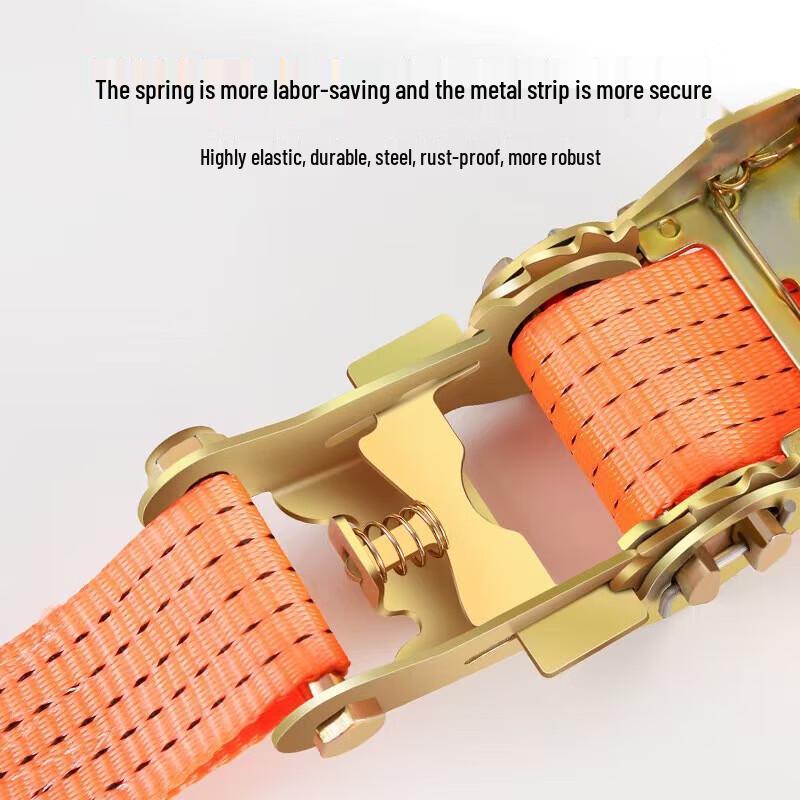 Heavy-Duty Cargo Ratchet Tie-Down Strap