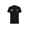 T Shirts Men's Black Crew Neck Moderate Straight Fit GU0285