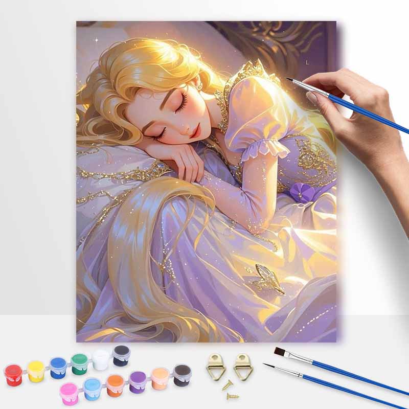 Disney Rapunzel Digital Oil Painting Art Kit DIY Handmade Home Decoration Gift