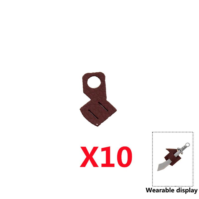 Mittelalterliche Burg Römische Bausteine Soldatenfigur Zubehör Runder Schild N3052-55 Schwertscheide Umhang Rock Rüstung Umhang Q069