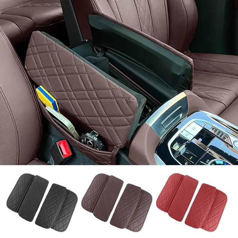 Auto Mittelkonsole Armlehne Schutzhülle Polster PU-Leder Mit Stauraum Für BMW X5 G05 F15 X6 G06 F16 X7 G07 G30 G32 6GT F10 G11