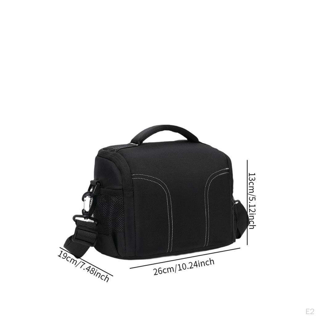 Camera Case Shoulder Bag Pouch Organizer with Mesh Pockets,DSLR Gadgets Photography Tote for