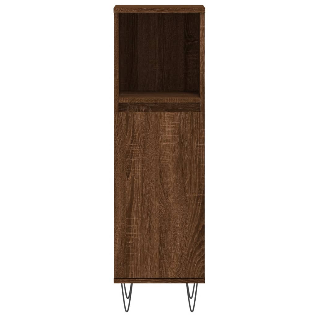 Vidaxl Bathroom Cabinet, Brown Oak, 30X30X100 Cm