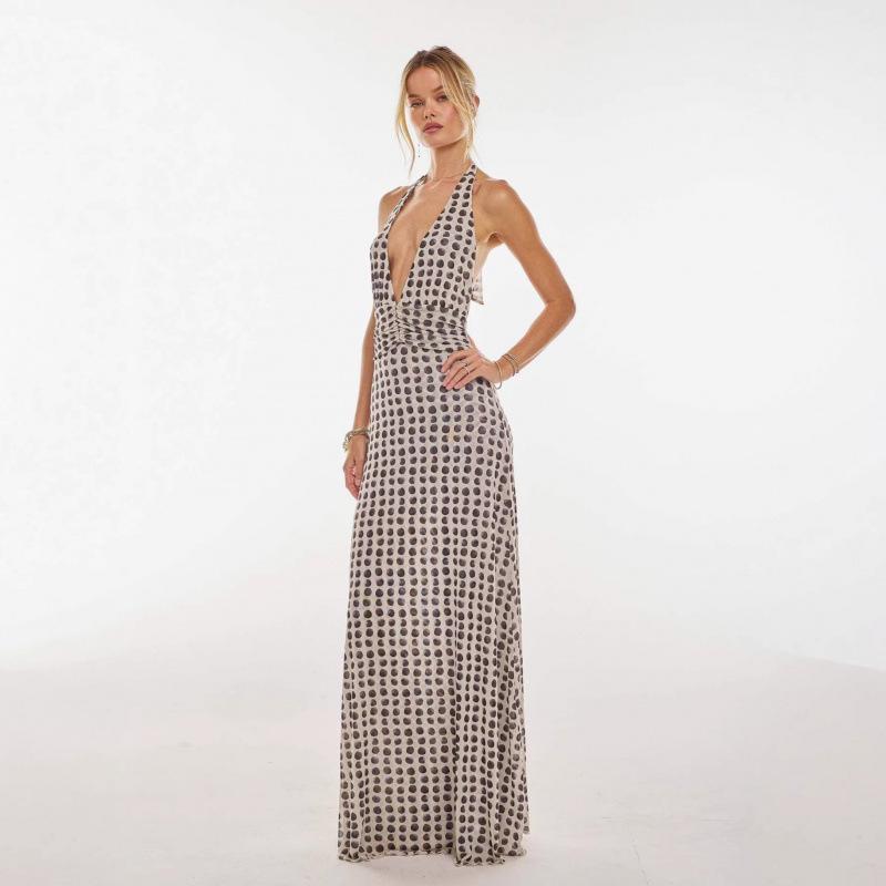 European & American Style Backless Slim Halter Dress - Spring/Summer Fashion