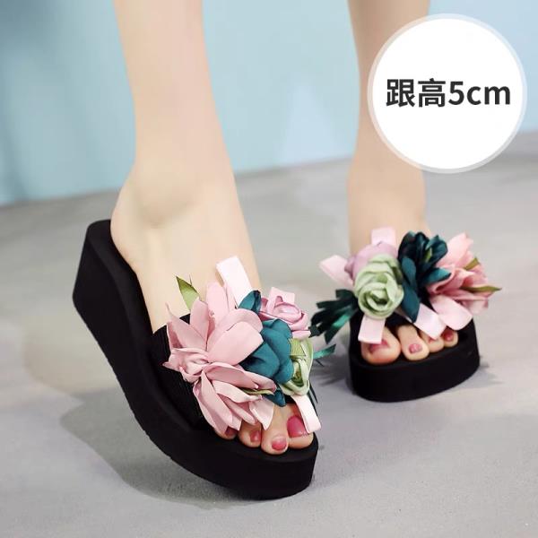 Fashion Flower Female Shoes Slippers Soft Slides Fashion Summer Clogs Woman 2025 Comfort Luxury Beach Flat Floral Shoes Women Slippers