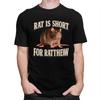 Rat Is Short For Ratthew Funny Meme Tshirt for Men Short Sleeve Novelty Awesome Clothing Streetwear Summer 100 Cotton Tee Tops