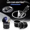Car LED Ashtray Garbage Coin Storage Cup For Cadillac Emblem ESCALADE ATS BLS CT4 CT6 SRX STS XT4 XT5 SLR XT6 XTS Accessories