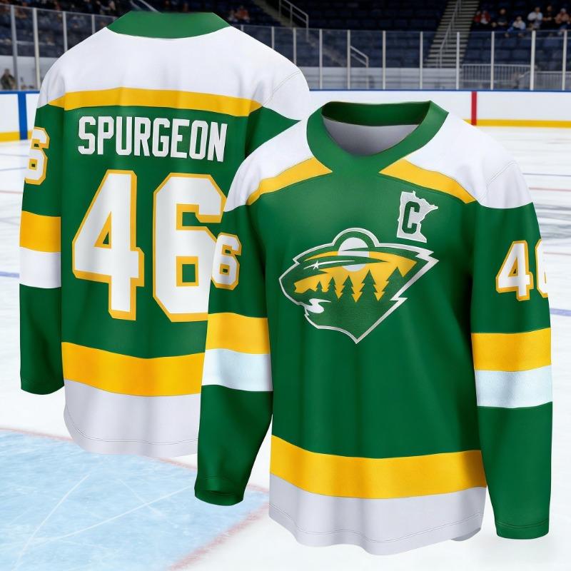 Maglia da Hockey - Nera con Accenti Giallo/Bianchi "McAvoy 73" Logo Classico "B" Strato Base Confortevole per Autunno e Inverno