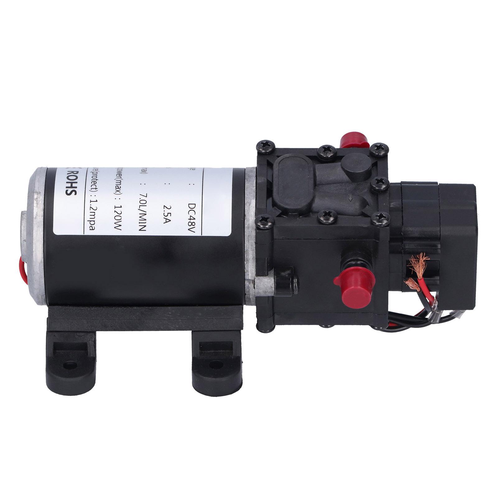 

Інтелектуальний мембранний насос постійного струму DC48V 120W 7,0 л/хв Автоматичний розпилювальний насос високого тиску