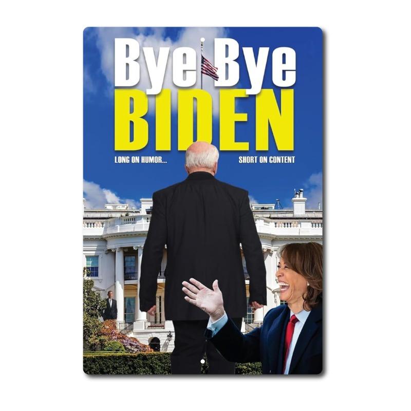 

Funny Biden Trump Tin Sign, Political Aluminum Wall Decor 8x12 Inch