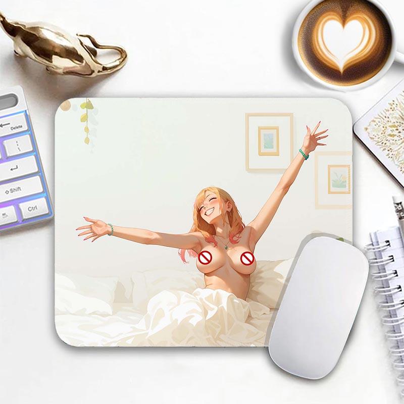 HD Standard Mouse Pad My Dress-Up Darling Small Mousemat Kitagawa Marin Gamer MousePads Edge Stitched Non-Slip Travel Mouse mat