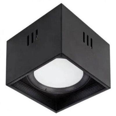 Square LED Ceiling Light 10W 700lm 4200K Black