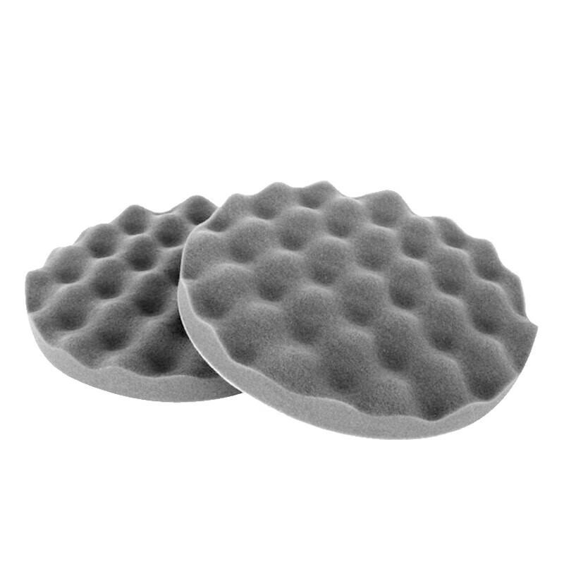 Saizesi 8-inch Black Wavy Self-Adhesive Foam Polishing Pad