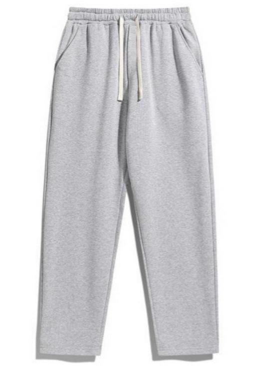 Europäische & Amerikanische Damen Plus Samt Locker Hohe Taille Einfarbig Jogginghose - Herbst/Winter Kollektion 2025