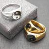 Eastern Bagua Tai Chi Stainless Steel Ring: Niche High-End Titanium Design