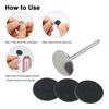 50pcs Replacement Sandpaper Disk for Electric Foot File Callus Remover with Wheel Axis Pedicure Tool for Men Women Dead