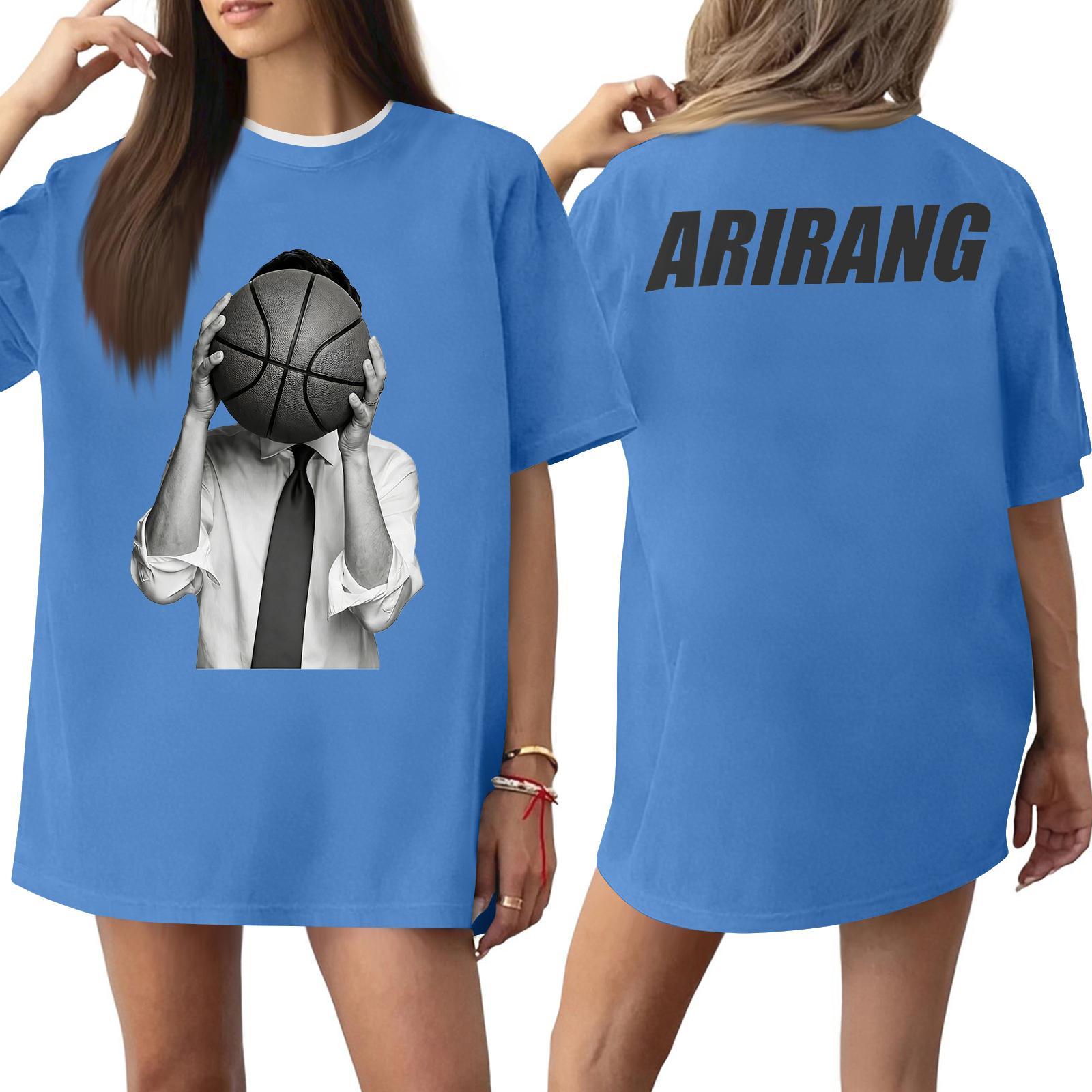 

Women s Casual Printed T-Shirt Round Neck Pullover Short Sleeve Top XL синій