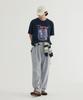 COVERNAT C Logo Wide Sweatpants Melange Gray