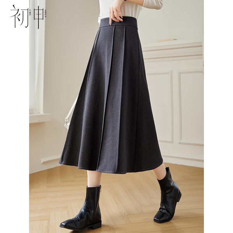 Women s High-Waist A-Line Midi Skirt M