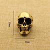 Vintage Massivmessing Totenkopf Halloween-Schmuck Tischfiguren Dekorationen Kupfer Punk Hip Hop Wohnaccessoires Zubehör Geschenke