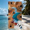 Cute D-Dinotaeng Towel Beach Towel Travel Lightweight Skin Friendly for Pool Beach Camping Cruise Summer