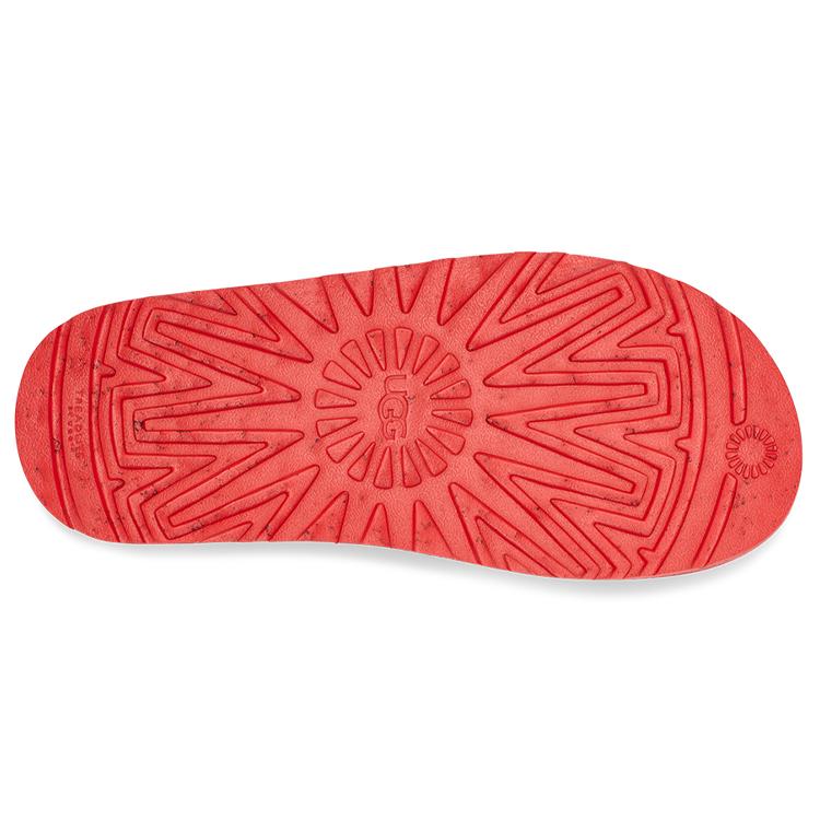 UGG Rubber Sole Slide Slippers Women's Hibiscus Pink 1126350-HPTY